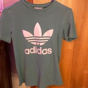 Green adidas shirt